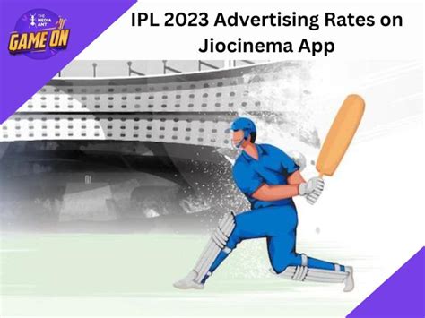 IPL 2023 Advertising Rates on Jiocinema App .